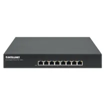 Switch 8x RJ45 Gigabit PoE+ 140W, metal, 19"