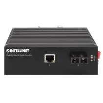 Media konwerter 1000Base RJ45 na SC SM Duplex, DIN, 20 km