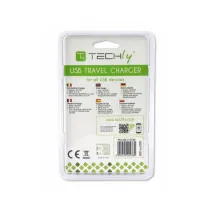 Techly 022380 Sieciowa ładowarka USB 5V 2.1A 10W slim
