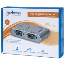 Konwerter USB na 4x RS232/DB9 męski