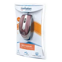 Manhattan MO1 177979 Mysz biurowa USB do laptopa 1000dpi