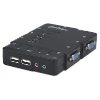 Manhattan 151269 Przełącznik KVM 4x1 VGA/USB z audio