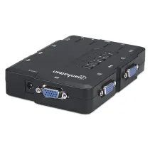 Manhattan 151269 Przełącznik KVM 4x1 VGA/USB z audio