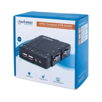 Manhattan 151269 Przełącznik KVM 4x1 VGA/USB z audio