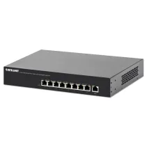 Switch 8x RJ45 10/100 PoE+ 140W, metal, desktop