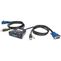 Manhattan 151245 Przełącznik KVM 2x1 VGA/USB z audio
