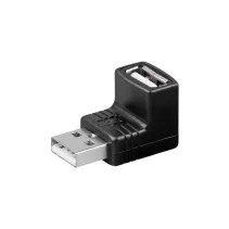 Adapter USB 2.0 kątowy 90° M/F