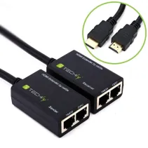 Extender HDMI 1080p60Hz do 30m po skrętce Kat5e/6