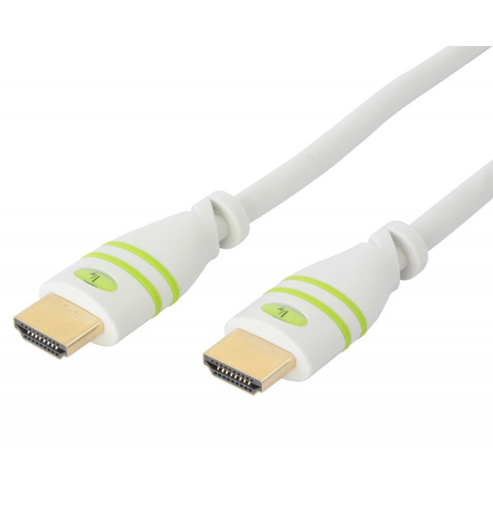 Kabel HDMI na HDMI 1.4 M/M 10m Biały