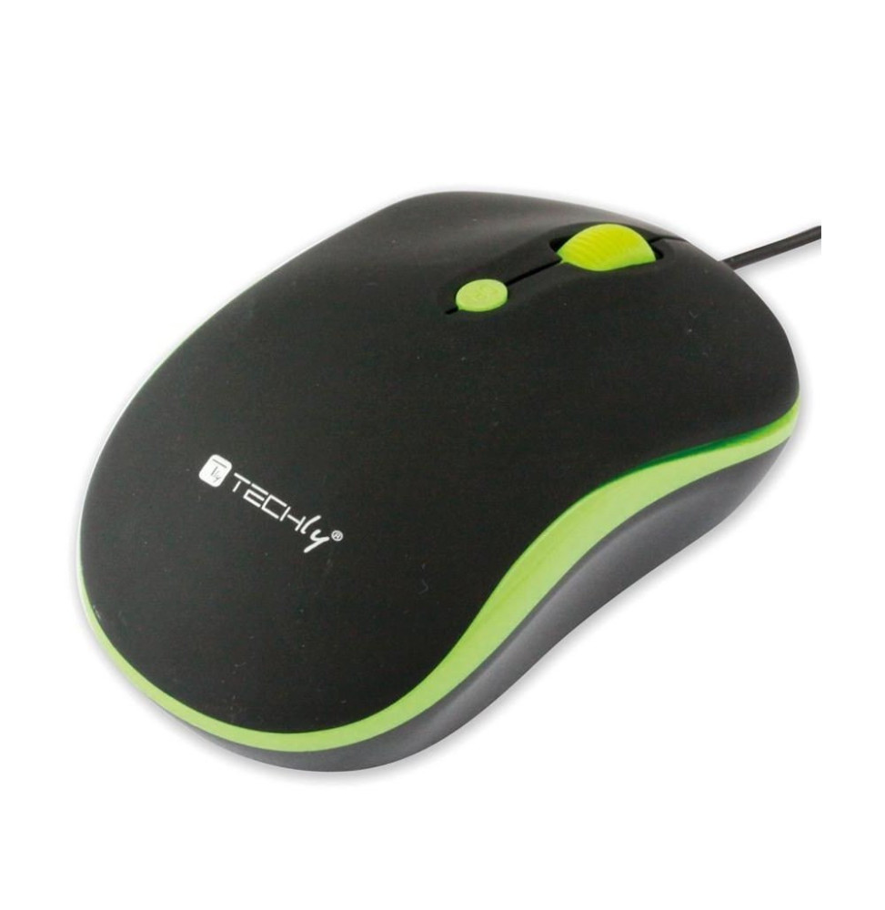 Techly 306721 Mysz komputerowa USB 1600dpi optyczna