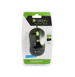Techly 306721 Mysz komputerowa USB 1600dpi optyczna