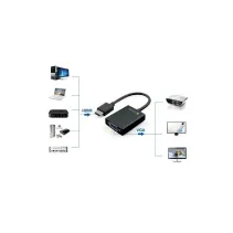 Adapter HDMI na SVGA+Audio M/F