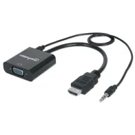Adapter HDMI na SVGA + Audio M/F 0.5m