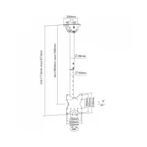 Techly 020614 Uchwyt sifitowy TV 23-42" z regulacją - B2B Netinet