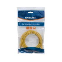 Patchcord Cat6 UTP 1,5M 100% Cu żółty