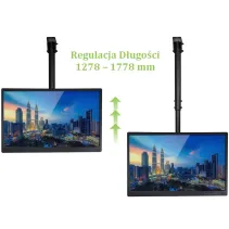Techly 309357 Uchwyt sufitowy TV 37-70" z regulacją - B2B Netinet