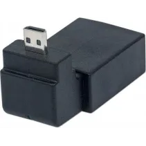 Adapter HDMI Micro-D na HDMI M/F kątowy 90°
