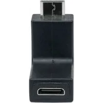 Adapter HDMI Mini-C na HDMI M/F kątowy 90°