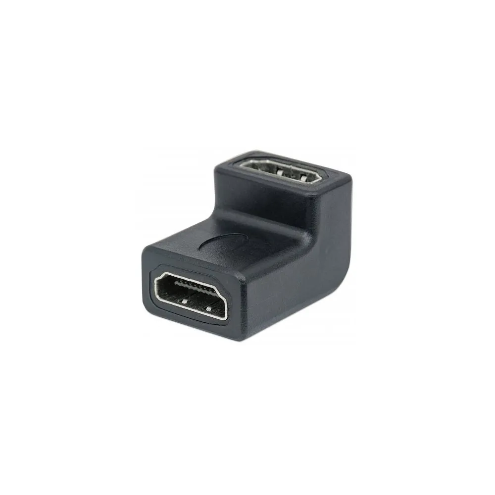 Adapter HDMI na HDMI F/F kątowy 90°