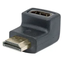 Adapter HDMI na HDMI M/F 4K*60Hz kątowy 90° dół