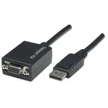 Adapter DisplayPort 1.1 na VGA M/F 1080p 15cm