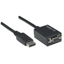 Adapter DisplayPort 1.1 na VGA M/F 1080p 15cm