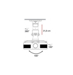 Ramię projektor sufit 22CM bia