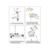 Stolik prezentacyjny do projektora i laptopa regulowany