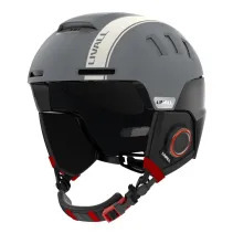 Kask narciarski Bluetooth 54-58cm Intercom/SOS szary