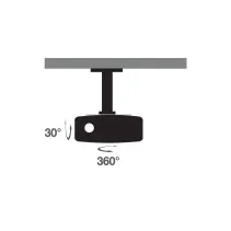 Techly 022274 Uchwyt sufitowy 20cm do projektora - B2B Netinet