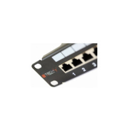 Patch panel 24 stp C6A czarny