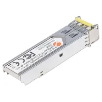 Moduł SFP 1G, LC Duplex SM, 80km, 1000Base-LX, 1550nm, miniGBIC, DDM, MSA