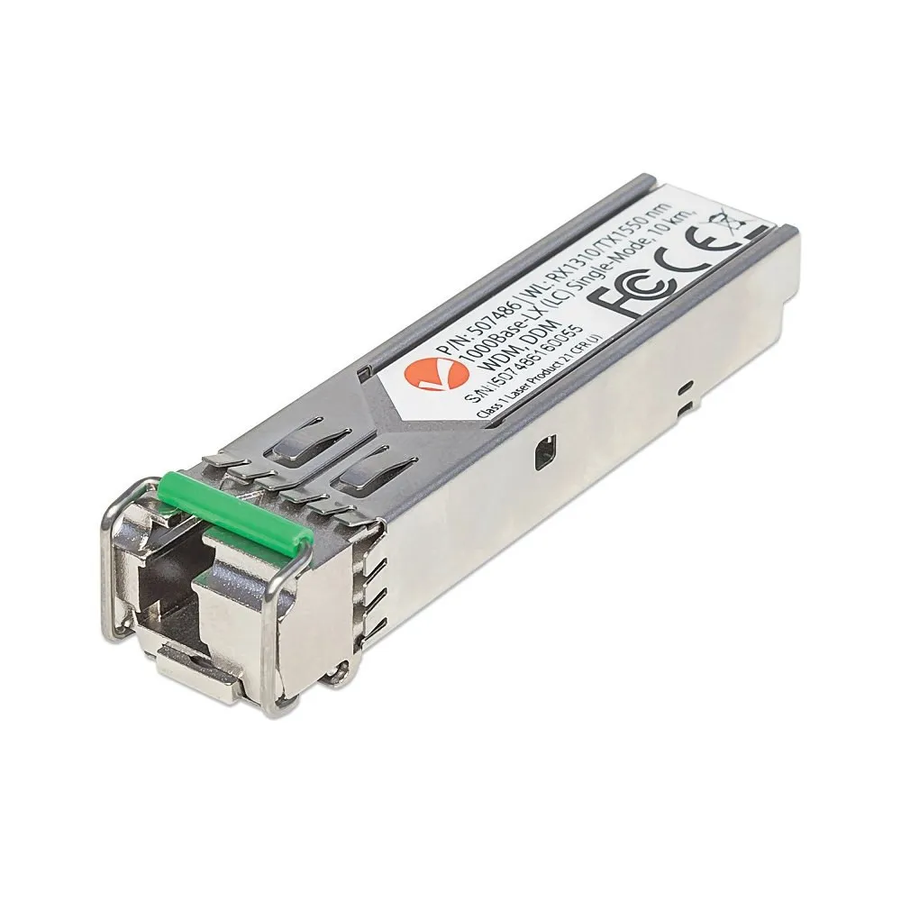 Moduł SFP WDM 1G, LC Simplex SM, 10km, 1000Base-LX, RX1310nm/TX1550nm, miniGBIC, DDM, MSA