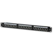 Patch panel 24 stp C6 czarny