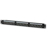 Patch panel 24 stp C6 czarny
