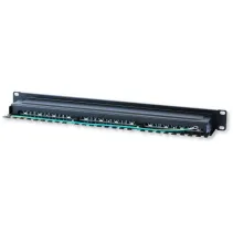 Patch panel 24 stp C6 czarny