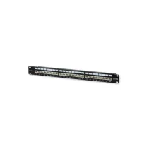 Patch panel 24 stp C6A czarny
