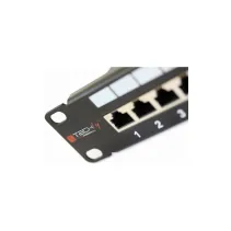 Patch panel 24 stp C6A czarny
