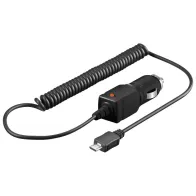 Ładowarka samochodowa Micro-USB 5W/1A 5V spiralny kabel