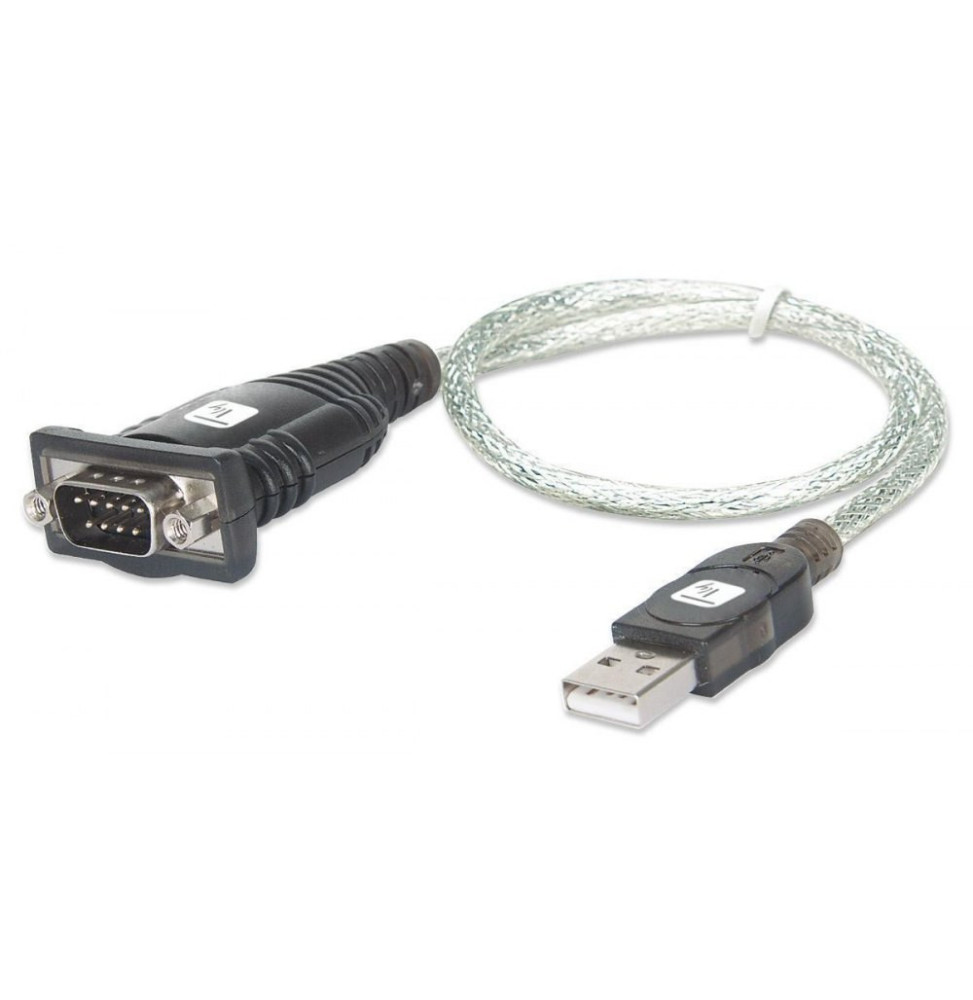 Konwerter USB na RS232/DB9 M/M na kablu 45cm Blister