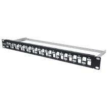 Patch panel 24P keyst 1U tray