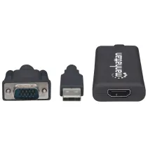 Adapter HDMI na VGA D-sub 15 pin, HDMI, M/F  1,8m