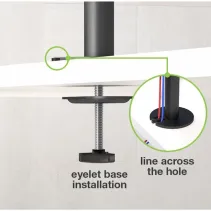 Techly 027552 Noga do 2 monitorów 13-27" w pionie - B2B Netinet