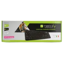 Klawiatura biurowa USB włoska 105 klawiszy czarna