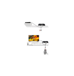 Extender RX HDMI 1080p60Hz do 300m po PLC PowerLine IR