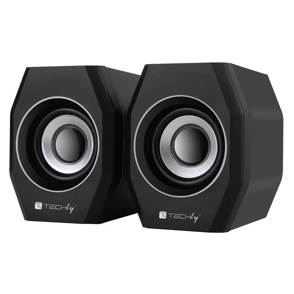 Głośniki Komputerowe 2.0, Jack 3.5mm, 6W, zasilanie USB