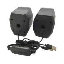 Głośniki Komputerowe 2.0, Jack 3.5mm, 6W, zasilanie USB