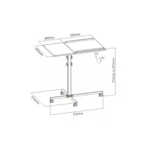 Stolik do projektora czarny