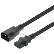 Kabel zasilania PC przedłużacz C13 na C14 1m