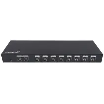 Manhattan 152785 Przełącznik KVM 8x1 HDMI/USB 1080p Rack 19"